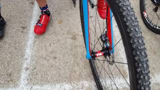 Jingle Cross Day 3 UCI C1 start and tire check [upl. by Ehcadroj]