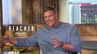 Reacher Star Alan Ritchson Talks Lee Child Not Watching Tom Cruises Movies  Full Interview [upl. by Ifill377]