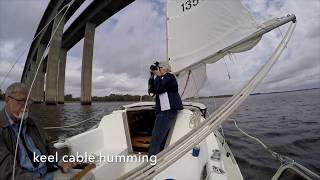 C22 sailing Wando River near Charleston SC [upl. by Ettevi]