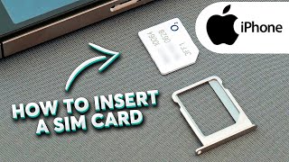 How to Insert a SIM Card into an iPhone  Easy StepbyStep Guide [upl. by Matty]