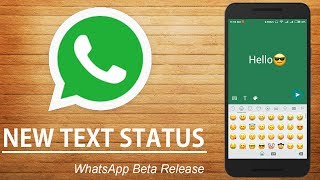 WhatsApp New Text Status Feature  Android Member [upl. by Dewitt]