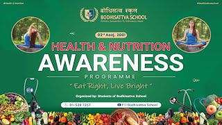 Health and Nutrition Awareness Program 2081 bodhisattvaschool education health nutrition [upl. by Daht]