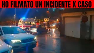 HO FILMATO PER CASO UN INCIDENTE STRADALE CHE BRUTTO POMERIGGIO [upl. by Towroy]