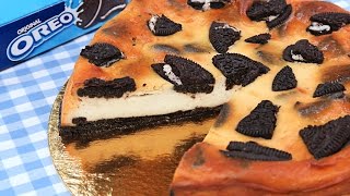 Tarta de Queso con Oreo  Cheesecake de Oreo al horno [upl. by Sundberg]