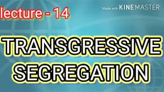 TRANSGRESSIVE SEGREGATION2 with examples in detail [upl. by Nylessoj]