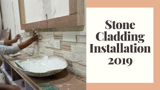 Stone Cladding installation Guide  How To Install Natural Stone Wall Tiles [upl. by Friederike]