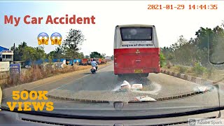 My Car Accident Caught on the Dash Cam 😱😱😱🤬🤬 Dash Cam INDIA [upl. by Quackenbush]