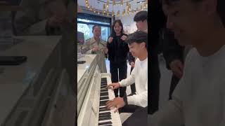 vwhen I play the piano  two beautiful girls piano relaxingpianomusicforstressrelief [upl. by Aisyat317]