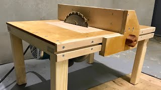 How to make Simple Table Saw Good idea DIY Table SawHomemade with Circular Saw [upl. by Ambur]