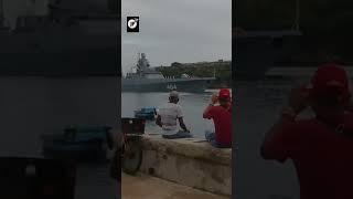 Submarino y buques rusos llegan a Cuba [upl. by Arsuy]