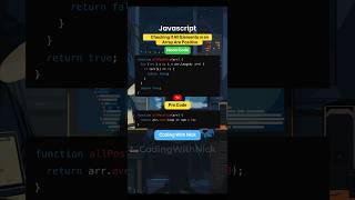 Checking if All Elements in an Array Are Positive in Javascript javascript coding shorts htmlcss [upl. by Christina]