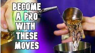 My Top 5 BEGINNER Craft Flair Bartending moves [upl. by Cristionna709]