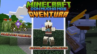 MINECRAFT BEDROCK PERO CON MUCHA MAS AVENTURA 121 PACK DE ADDONS  MODS PARA MINECRAFT BE 121 [upl. by Atazroglam]