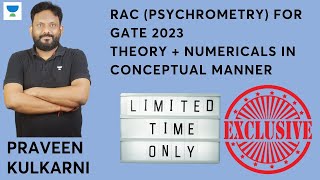 RAC Psychrometry for GATE 2023  Part 2  Praveen Kulkarni  Lets Crack GATE amp ESE  ME pk006 [upl. by Zysk]