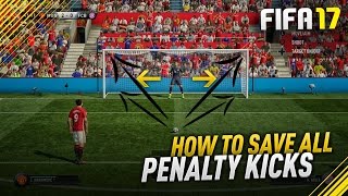 FIFA 17 HOW TO SAVE ALL PENALTY KICKS TUTORIAL  HUGE GLITCH  HOW TO DEFEND PENALTIES Pks TRICK [upl. by Adnawot]