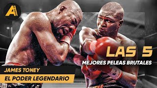 Las Mejores Peleas de James Toney Contra Leyendas como Holyfield Jirov y Más [upl. by Olvan]