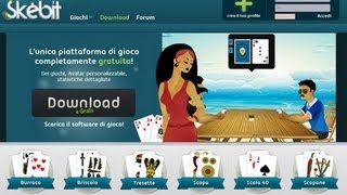 Skebit il sito per giocare a carte online gratis in multiplayer [upl. by Fairfax]