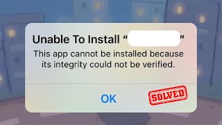 This App Cannot Be Installed Because Its Integrity Could Not Be Verified iOS 18  Fixed [upl. by Eiknarf]