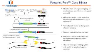 FootprintFree™ Gene Edited Cell Lines for Therapeutic and RampD Purposes [upl. by Attennaej]