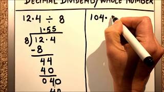 How to divide decimals with whole numbers  dividing decimals with whole numbers [upl. by Ludovika]