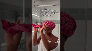 Shower cap benefits ft humbleglow5913 hairstyles 4chair showerroutine [upl. by Welcome548]