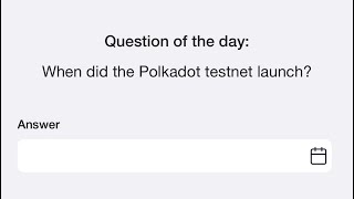 8th September Time Farm Answer Today  When did the Polkadot testnet launch [upl. by Rolf]