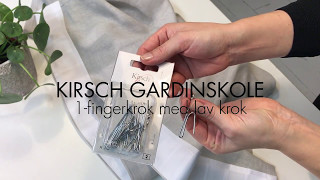 Kirsch Gardinskole  1fingerkrok med lav krok [upl. by Ronny]