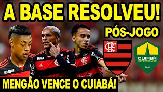 A BASE RESOLVE FLAMENGO VENCE CUIABÁ COM 2 GOLS DE CRIA PÓS JOGO DO MENGÃO X CUIABÁ ARENA PANTANAL [upl. by Aicenek]