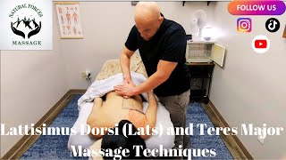 Latissimus Lats and Teres Major Massage Techniques Part 2 [upl. by Nairdad]