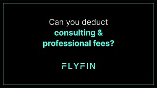 CPA Answers Can you write off consulting amp professional fees [upl. by Lora]