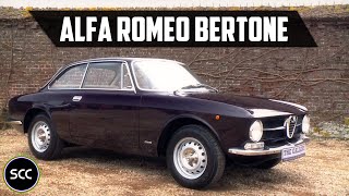 ALFA ROMEO Bertone GT 1600 Junior 1973  Modest test drive  Engine sound  SCC TV [upl. by Esital]