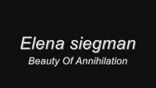 Elena siegman  Beauty of annihilation Lyrics der riese easter egg [upl. by Phylys]