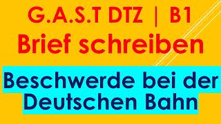 GAST DTZ B1 Briefe schreiben Prüfung B1 Neu 2024 [upl. by Rem]