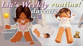 Lias Weekly Daycare Morning Routine 🧸 Roblox Berry Avenue Roleplay [upl. by Ennalyrehc]