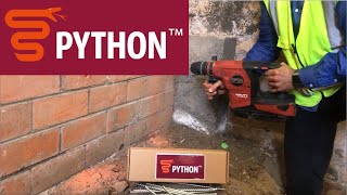 Brick Cavity wall PYTHON C SCREWS  Installation [upl. by Ricard]