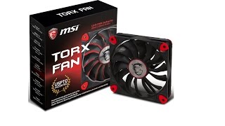 MSI announce TORX 120 mm Case Fan its innovations made in graphics card cooler fan designs [upl. by Ocirrej765]