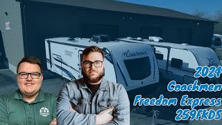 2024 Coachmen Freedom Express 259FKDS  Doubleslide Front Kitchen Couples coach under 30ft [upl. by Rehtse362]