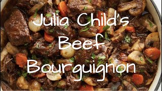 Julia Child Beef Bourguignon Recipe Simplified [upl. by Rayham402]