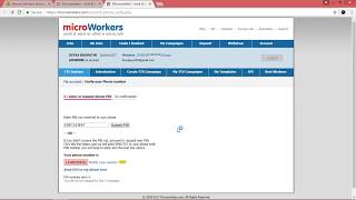 How to solve microworkers phone verification problem  Home based online jobs [upl. by Ahcsim]