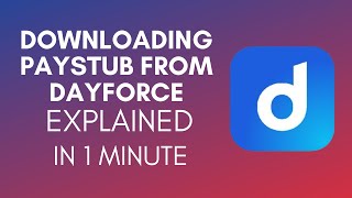 How To Download Paystub From Dayforce 2024 [upl. by Grim11]