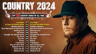 Country Music Playlist 2024 🤠 Luke Combs Brett Young Morgan Wallen Chris Stapleton Kane Brown [upl. by Emil]