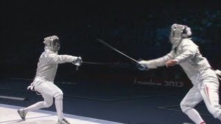 Aron Szilagyi Szilagyi Wins Fencing Sabre Gold  London 2012 Olympics [upl. by Aliuqa967]