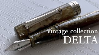 イタリアらしい書き味で素晴らしい万年筆【DELTA VINTAGE COLLECTION】 [upl. by Felise]