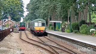 dmu at Sheringham 1960s styled one weekend in August 2024 [upl. by Gere391]