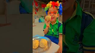 Golu kiya kha rhe ho Laddu 🤑😱🤑🥰funny shorts [upl. by Amorette347]