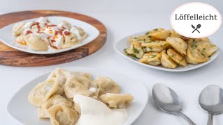 Russische Pelmeni  In 3 leckeren Varianten [upl. by Hiett998]