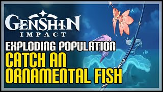 Catch an Ornamental Fish in The Stormbearer Mountains Genshin Impact [upl. by Meelas]