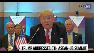 Trump addresses 5th ASEANUS Summit [upl. by Mossolb21]