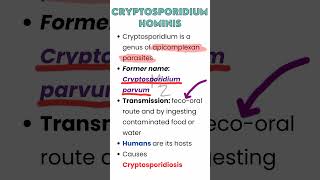 Cryptosporidium hominis causes cryptosporidiosis medzukhruf parasitology parasite [upl. by Suzy345]