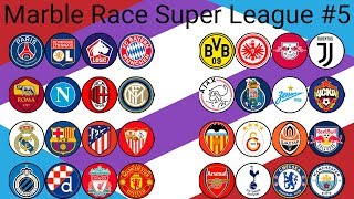 Marble Race Football Clubs Super League 2019 5 [upl. by Giliana]